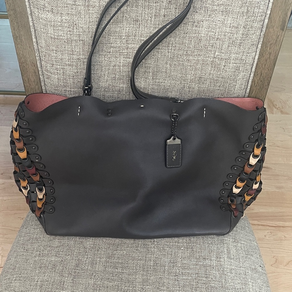 Coach 1941 Rogue Link Tote Melon Brown w/ Pouch - Picture 8 of 14